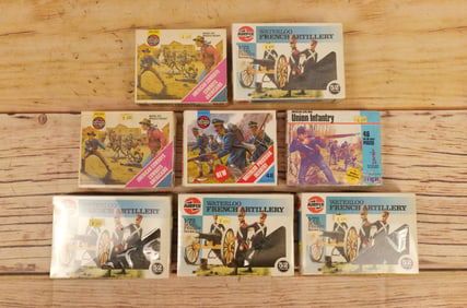 Lot of 8 AirFix and MPC Plastic Military Figure Sets