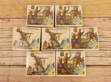 Lot of 7 AirFix Plastic HO-OO Scale Military Figure Sets
