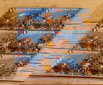 Lot of 6 Atlantic HO Scale Military Figures