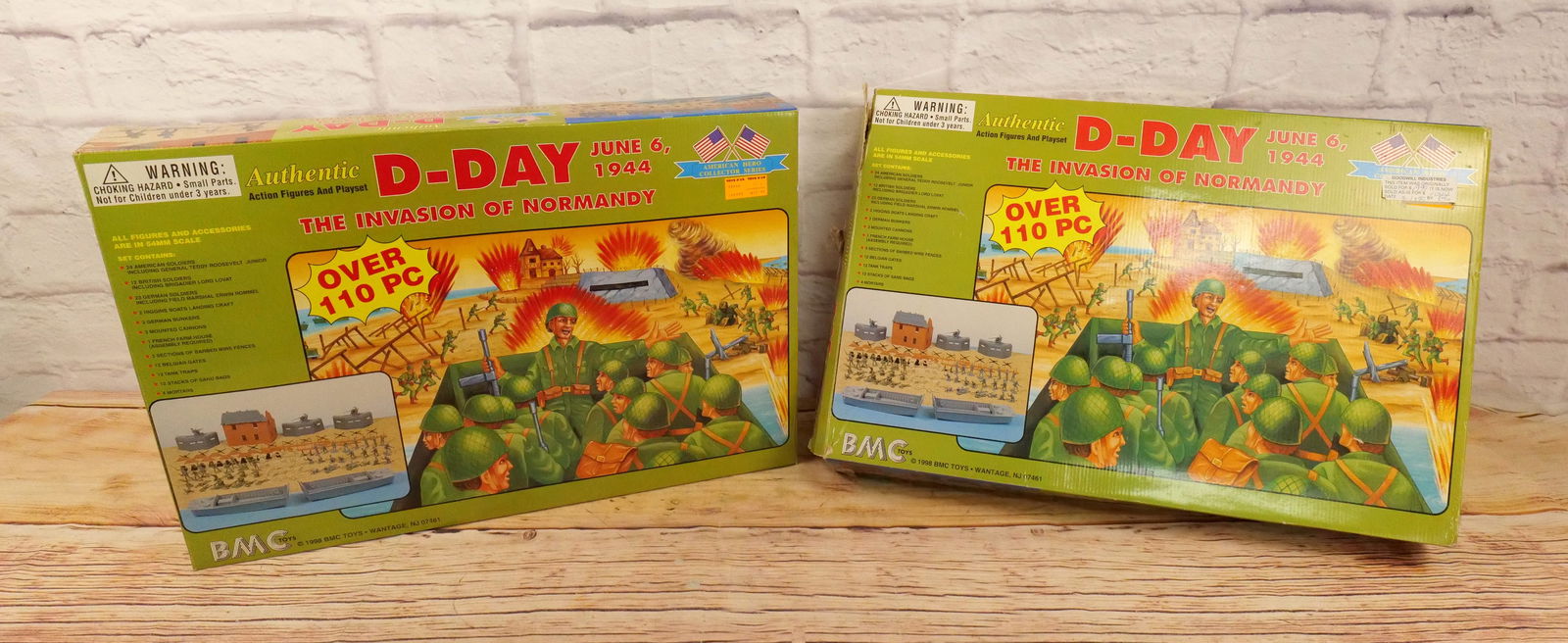Lot of 2 D-Day Invasion of Normandy Playsets: Lot of 2 D-Day Invasion of Normandy Playsets by BMC. Both boxes are opened. Parts Only - Missing Pieces. Please refer to all photos for included pieces. All invoices must be paid within 24 hours of th