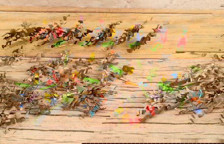 Lot of Custom Hand Painted Britain's Medieval Figures