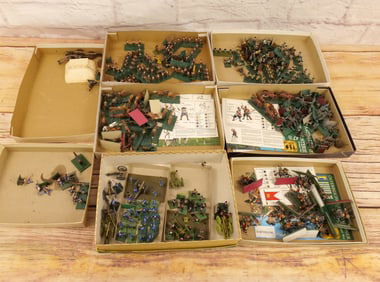 Lot of 7 Custom Hand Painted Plastic Military Figures