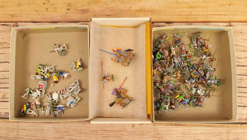 Lot of Custom Painted Metal Military and Medieval Figures