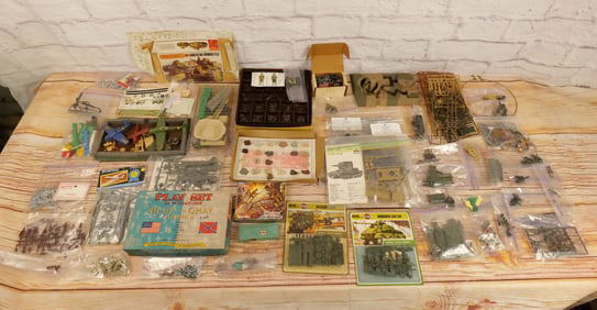 Lot of Plastic Miniatures and Accessories