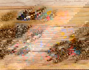 Lot of Mostly Customized Painted Plastic Medieval Knight Figures