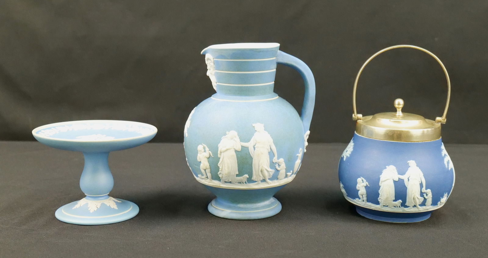 Group Lot of Wedgwood Blue Jasperware Tableware (1 of 20)