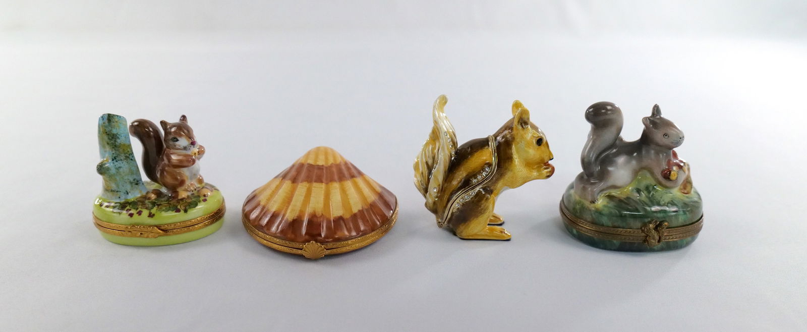 Group Lot of Figural Dresser/Trinket Boxes including Limoges (1 of 12)
