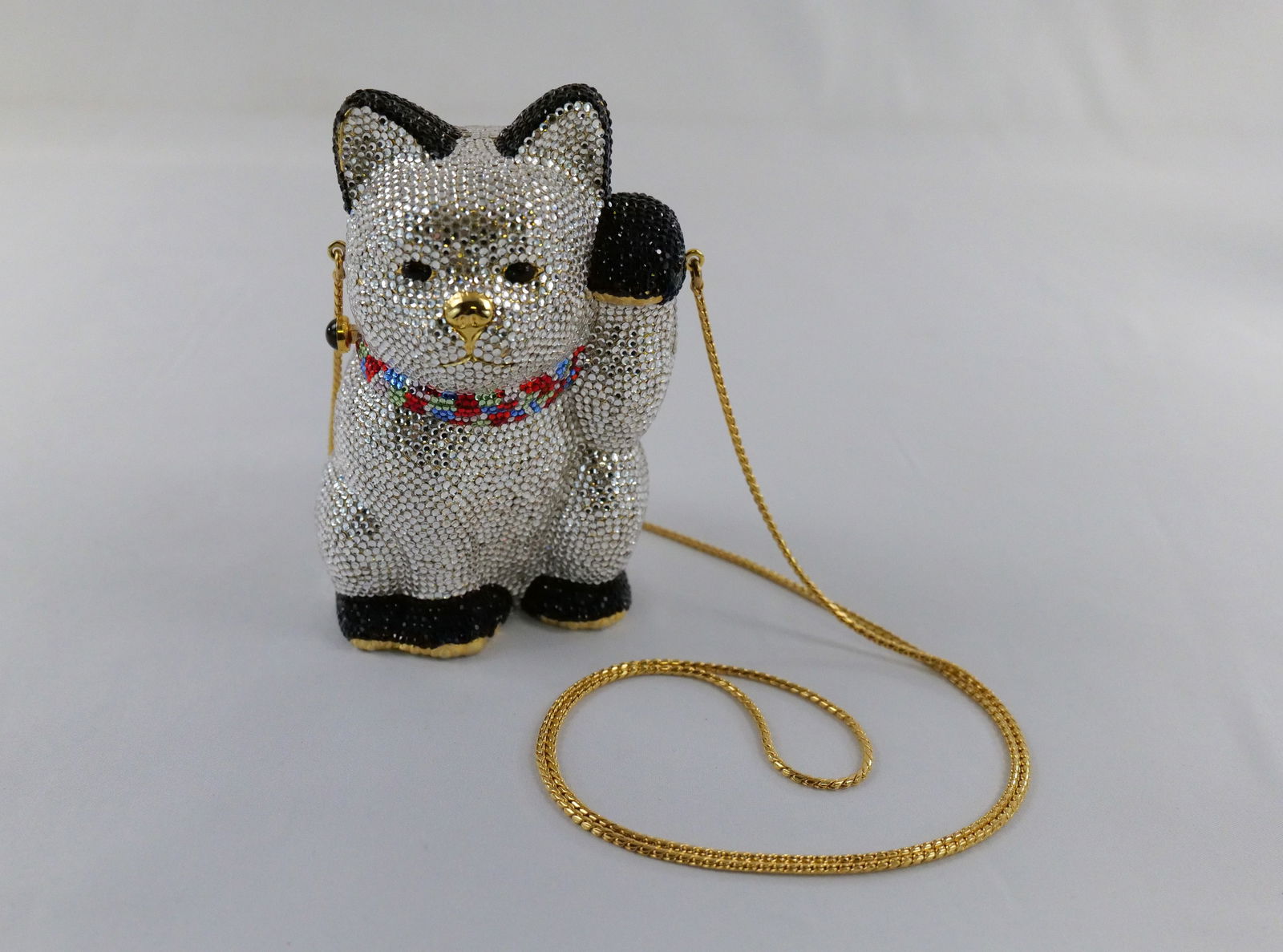 Judith Leiber Swarovski Crystal Beckoning Maneki-Neko-Nek Purse (1 of 15)