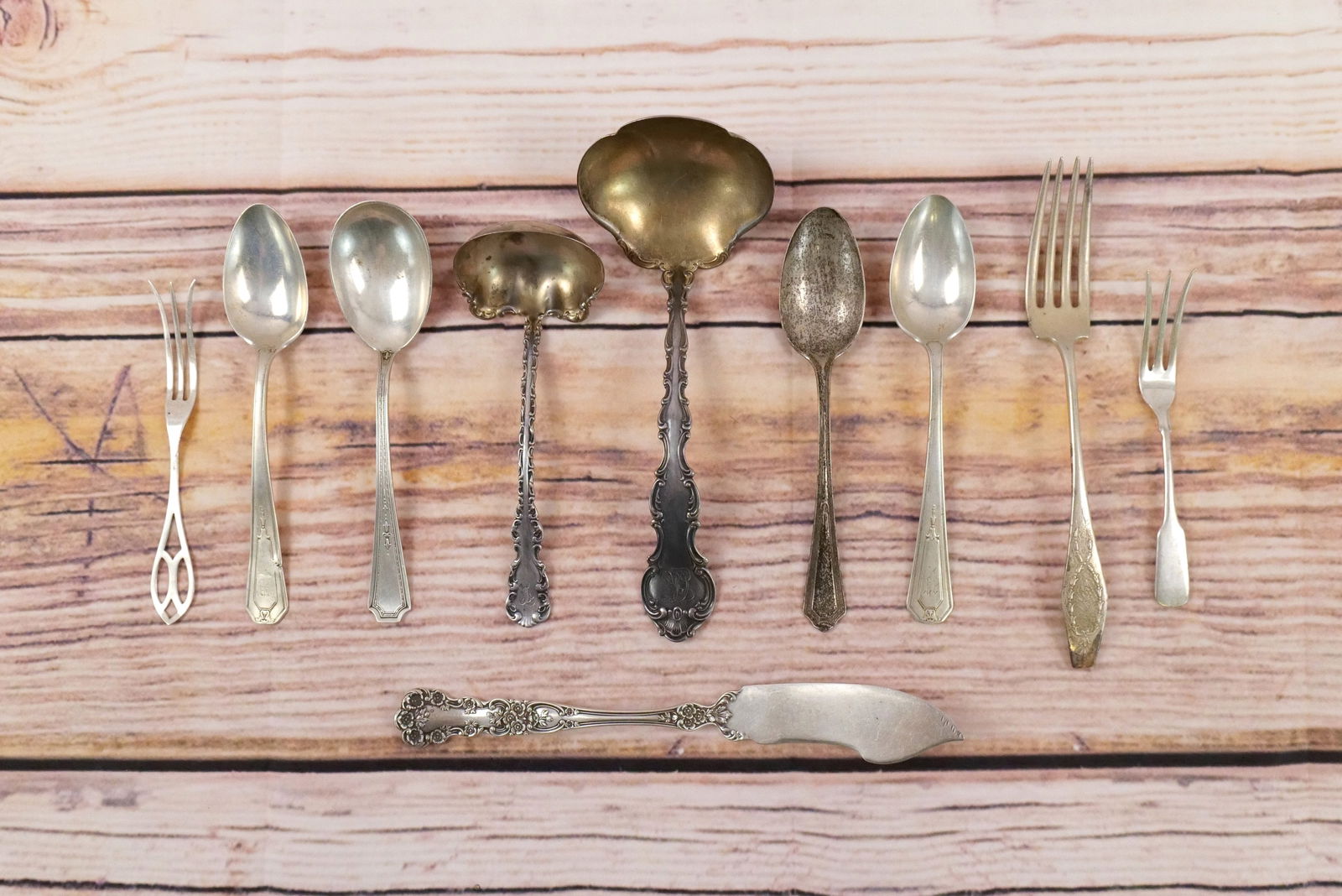 Group Lot of Various Sterling Silver Flatware pieces (1 of 8)