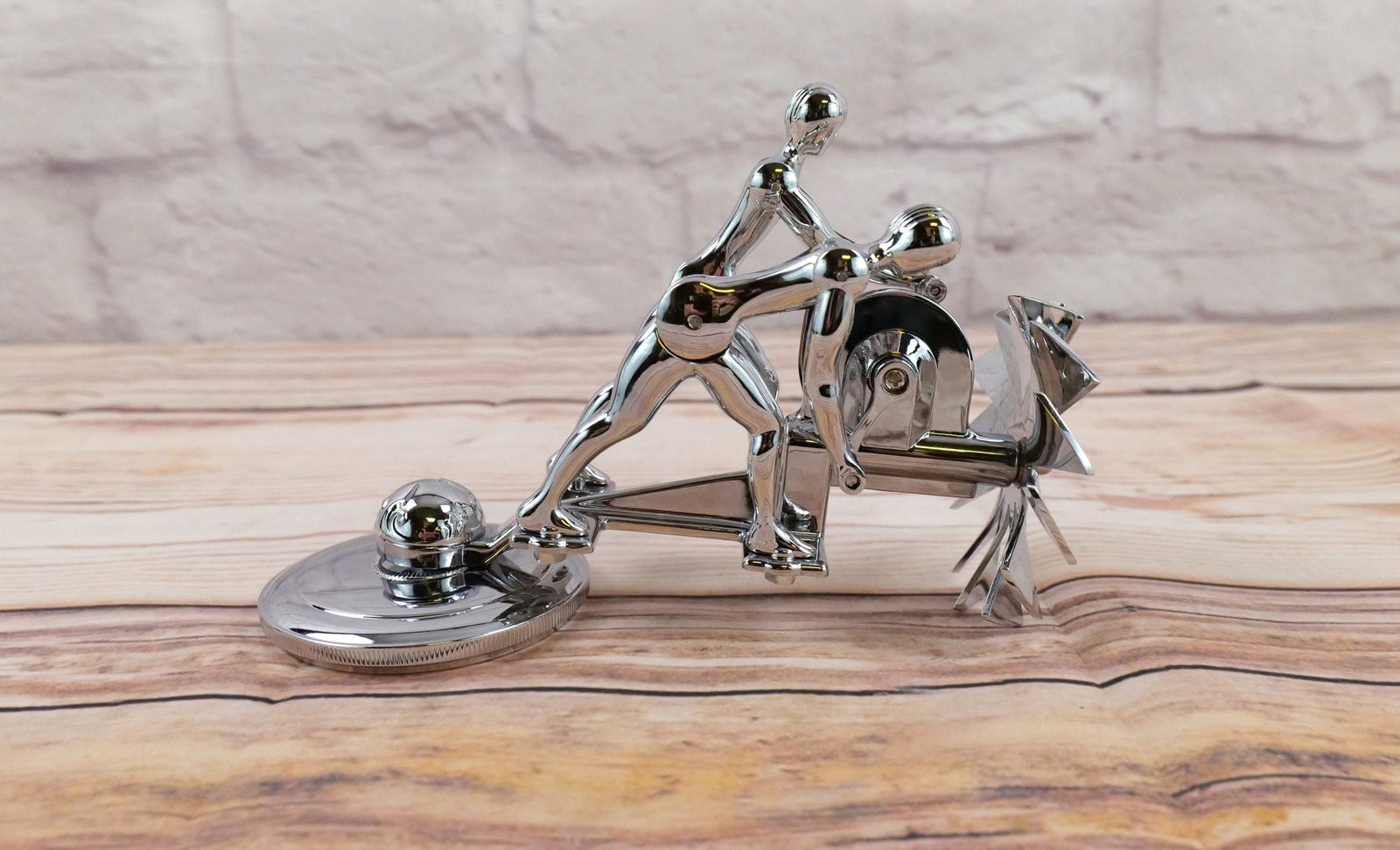 1921 Liberty Action Twins Art Deco Hood Ornament (1 of 8)