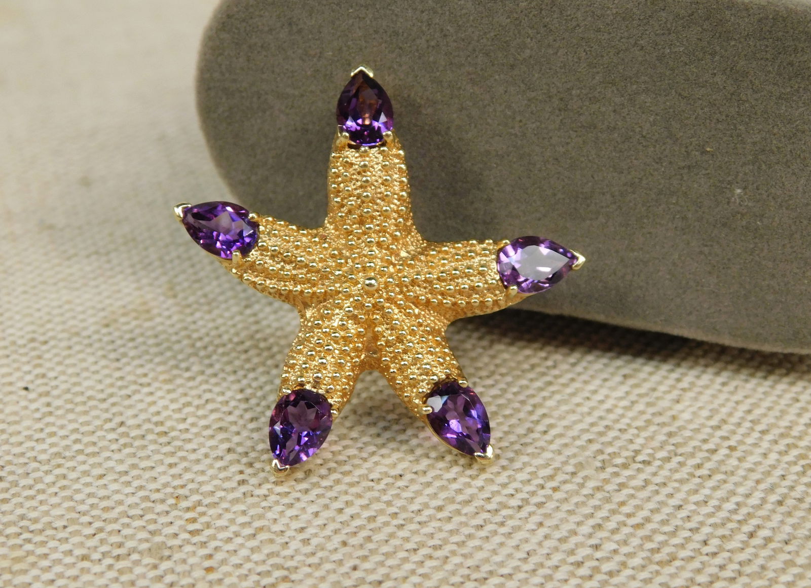 14k Starfish Pendant/Brooch (1 of 5)