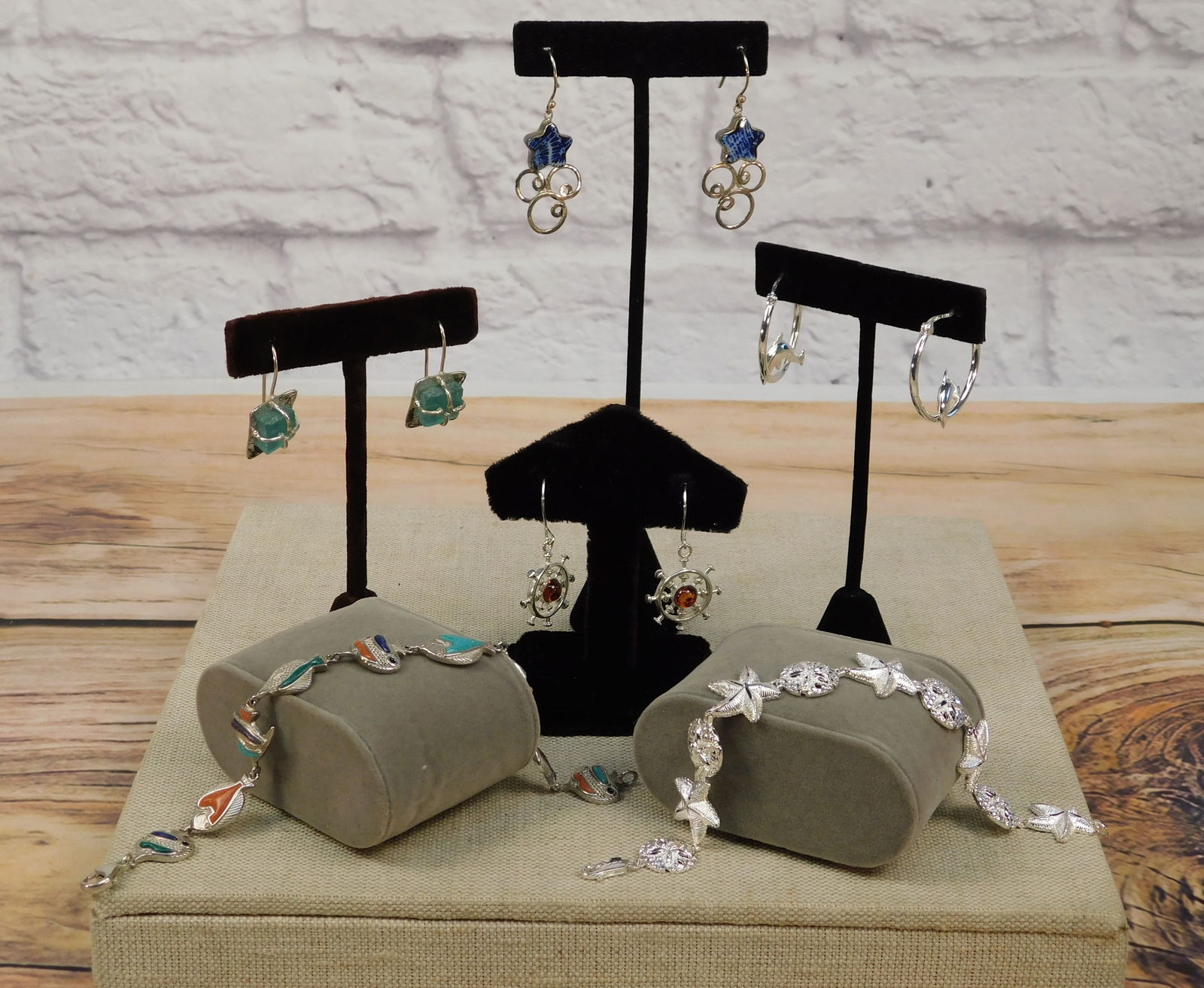 Group of Sterling Ocean Themed Jewelry (1 of 15)