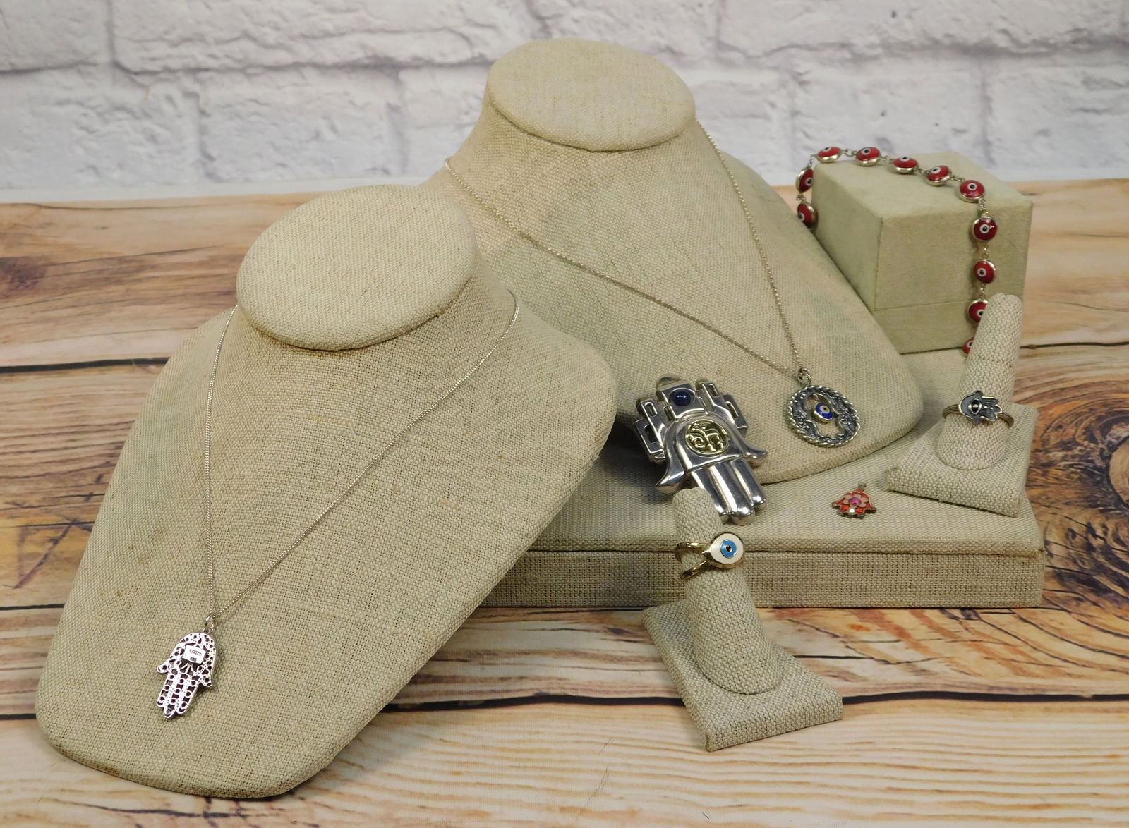 Group of Hamsa Hand and Evil Eye Jewelry (1 of 12)