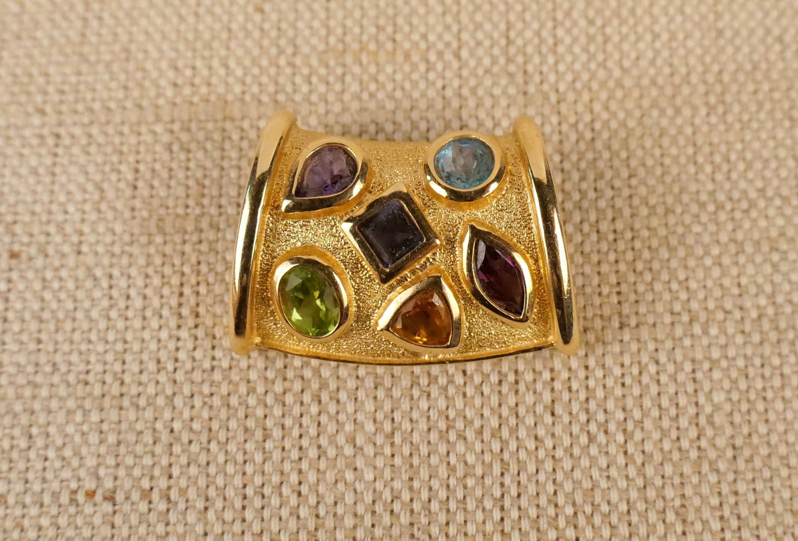 14K Yellow Gold Pendant with Stones (1 of 7)