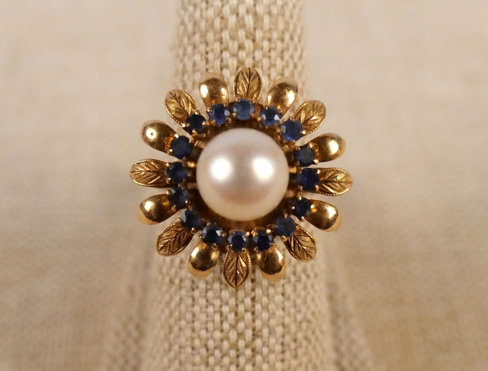 Vintage c1960 14K Yellow Gold Cocktail Ring (1 of 7)