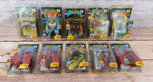 Lot of 9 McFarlane Todd Toys Spawn Action Figures - Series 1