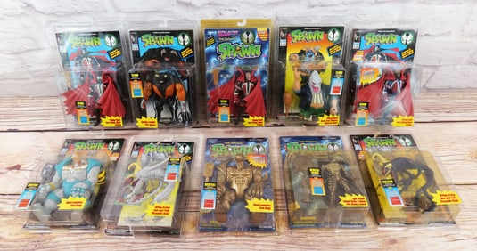Lot of 10 McFarlane Todd Toys Spawn Action Figures