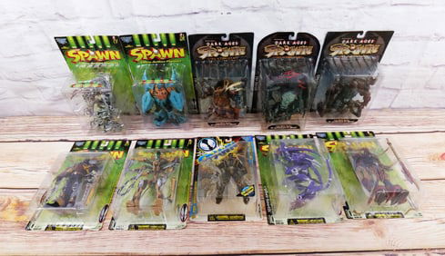Lot of 10 McFarlane Spawn Action Figures - Series 8-11