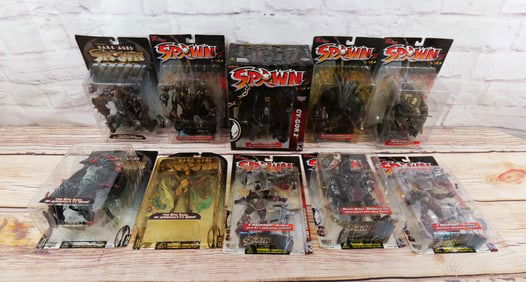 Lot of 10 McFarlane Spawn Action Figures - Series 11 & 12