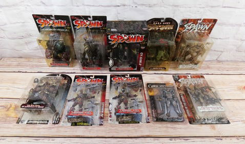 Lot of 10 McFarlane Spawn Action Figures - Series 11 - 13