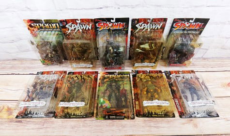 Lot of 10 McFarlane Spawn Action Figures - Series 12 - 14