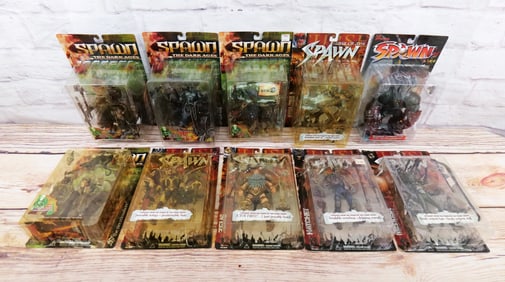 Lot of 10 McFarlane Spawn Action Figures - Series 12 - 14