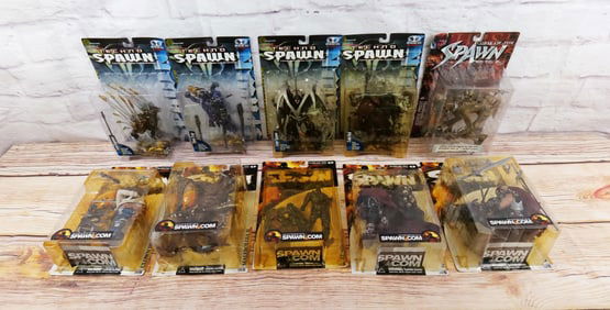 Lot of 10 McFarlane Spawn Action Figures - Series 13 - 17