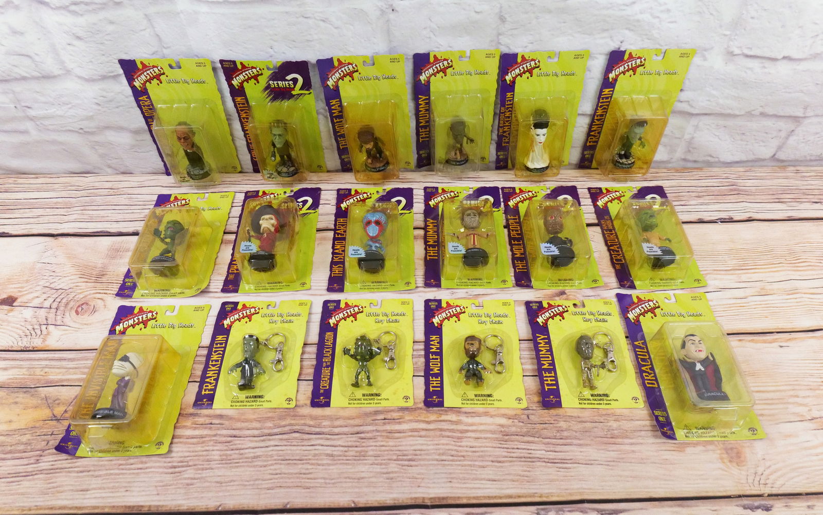 Lot of Sideshow Universal Monsters Little Big Heads (1 of 13)