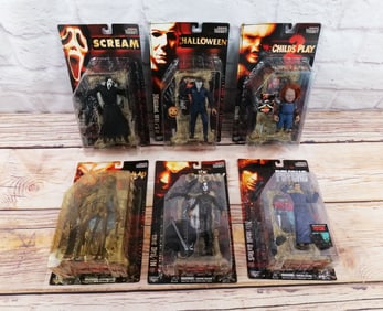 Lot of 6 McFarlane Movie Maniacs Action Figures