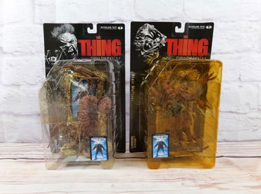 Lot of 2 McFarlane Movie Maniacs The Thing Action Figures
