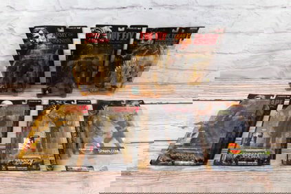 Lot of 7 McFarlane Movie Maniacs Action Figures