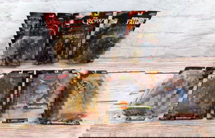 Lot of 7 McFarlane Movie Maniacs Action Figures