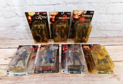 Lot of 7 McFarlane Movie Maniacs Action Figures