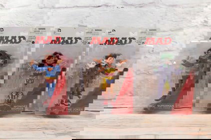 Lot of 3 DC Collectibles MAD Figures