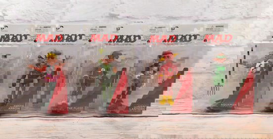 Lot of 4 DC Collectibles MAD Figures