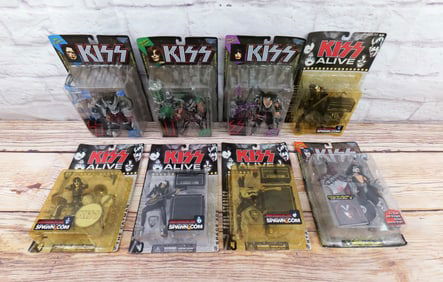 Lot of 8 McFarlane KISS Action Figures