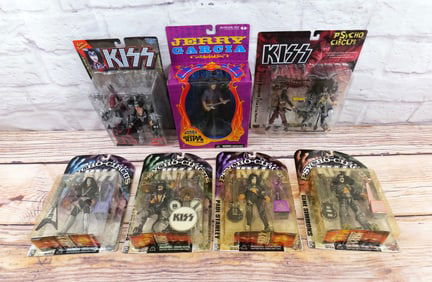 Lot of 7 McFarlane Music Related Action Figures