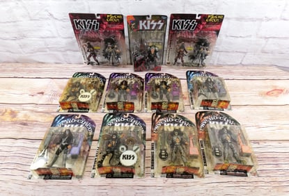 Lot of 11 McFarlane KISS Action Figures