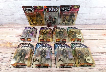 Lot of 11 McFarlane KISS Action Figures