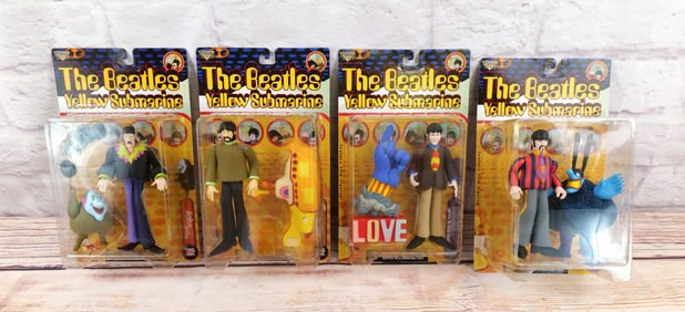 Set of 4 The Beatles Yellow Submarine Action Figures