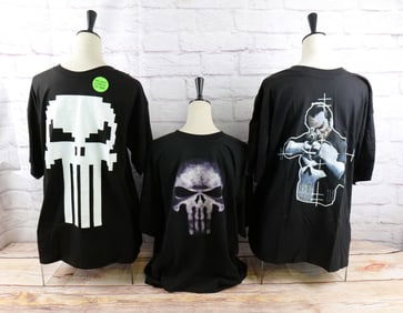 Lot of 3 Marvel Punisher Tee Shirts