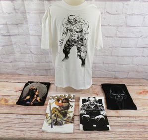 Lot of 5 Comic Related Tee Shirts