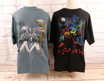 Lot of 2 Vintage Spawn Tee Shirts