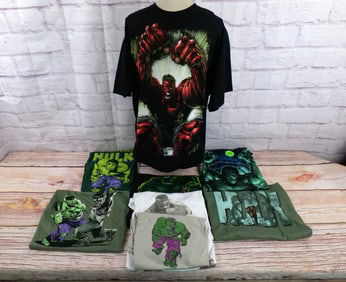 Lot of 8 Marvel Hulk Tee Shirts