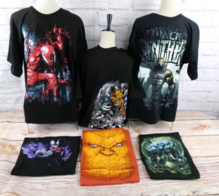 Lot of 6 Marvel Comics Tee Shirts