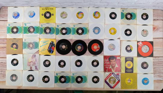 Lot of Various 45's: Lot of 45's. Various Artists including Herb Alpert, Herman's Hermits, The Highway Men, The Hillside Singers, Henry Gross, The Hollies, Hugo Montenegro, Hugh O'Brien, The Honeycombs, Hayley Mills, Hear