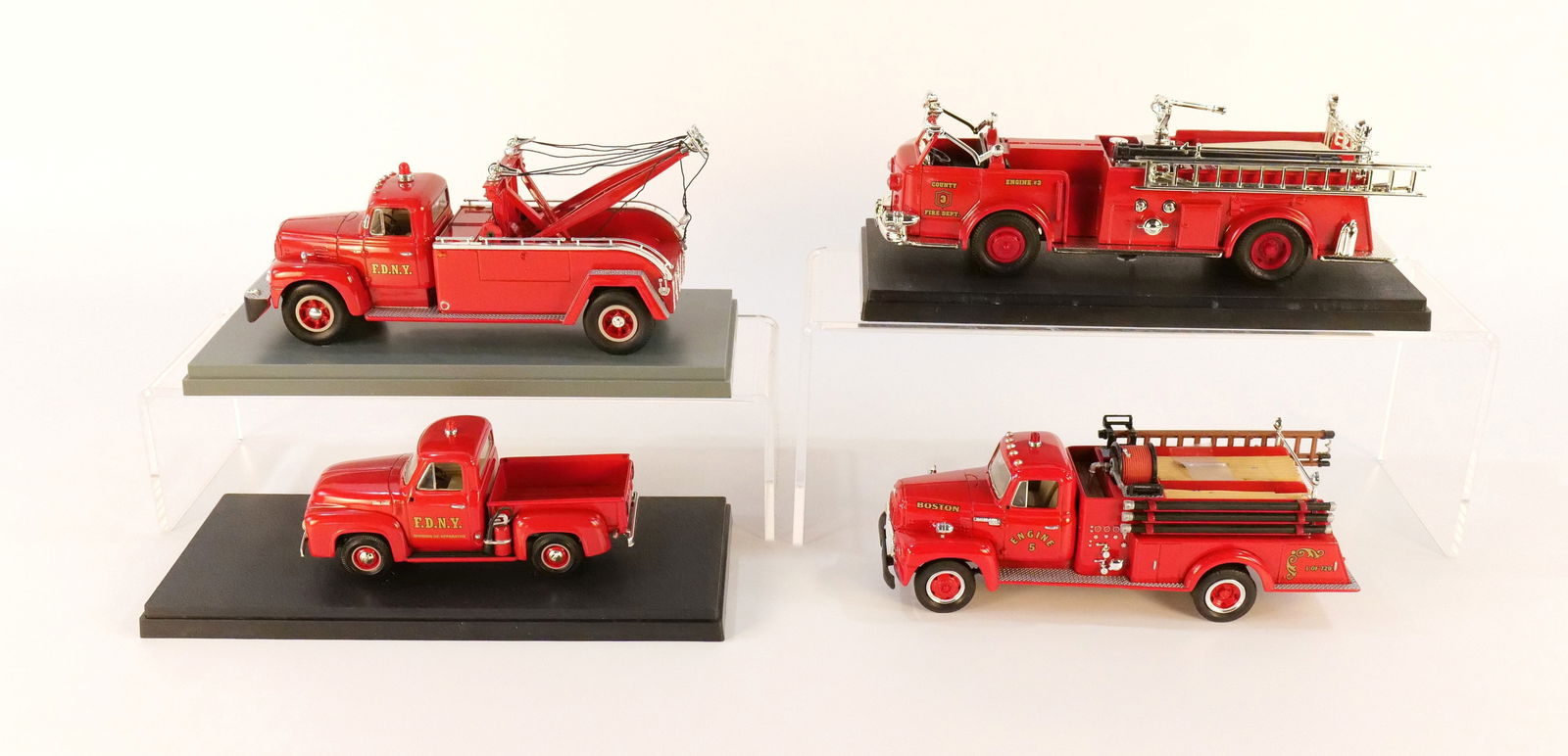 Lot of 4 Ertl/First Gear Fire Trucks (1 of 19)