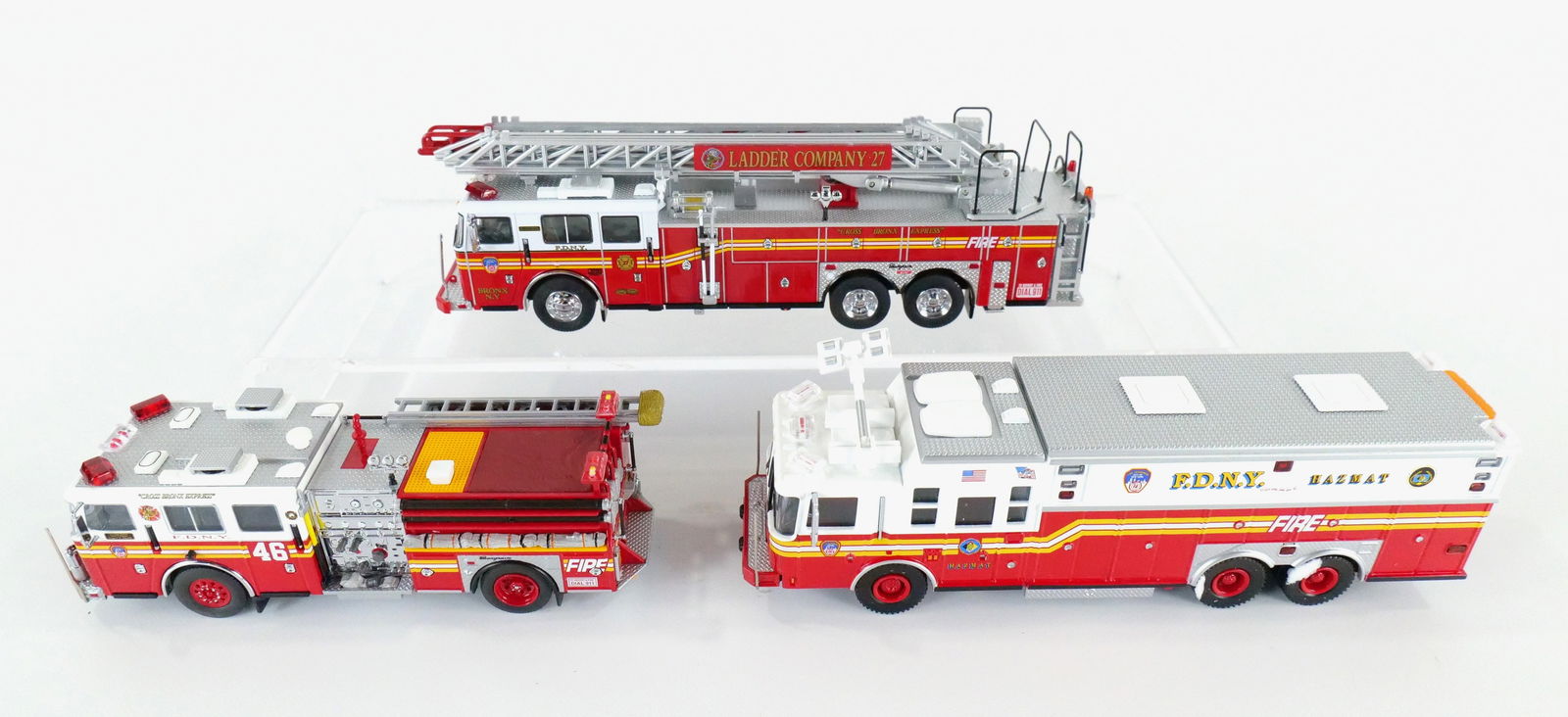 Lot of 3 Code 3 FDNY Fire Trucks (1 of 19)
