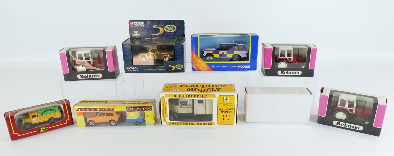Mixed Lot of Diecast Cars: Mixed Lot of Diecast Cars including Russian Made, Czech Made, Corgi Collector's Club, Corgi Gold Plated, Belarus Farm Vehicles. All invoices must be paid within 24 hours of the sale. We offer multiple