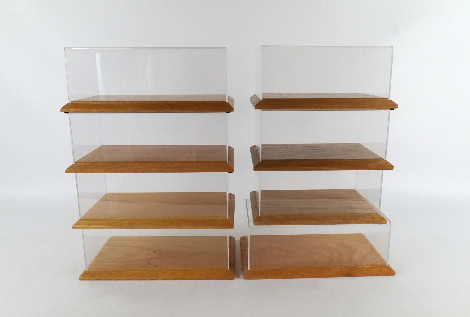 Lot of 8 Wooden and Acyrilic Diecast Showcases (1 of 10)